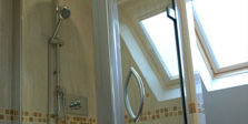 Shower in loft conversion bathroom